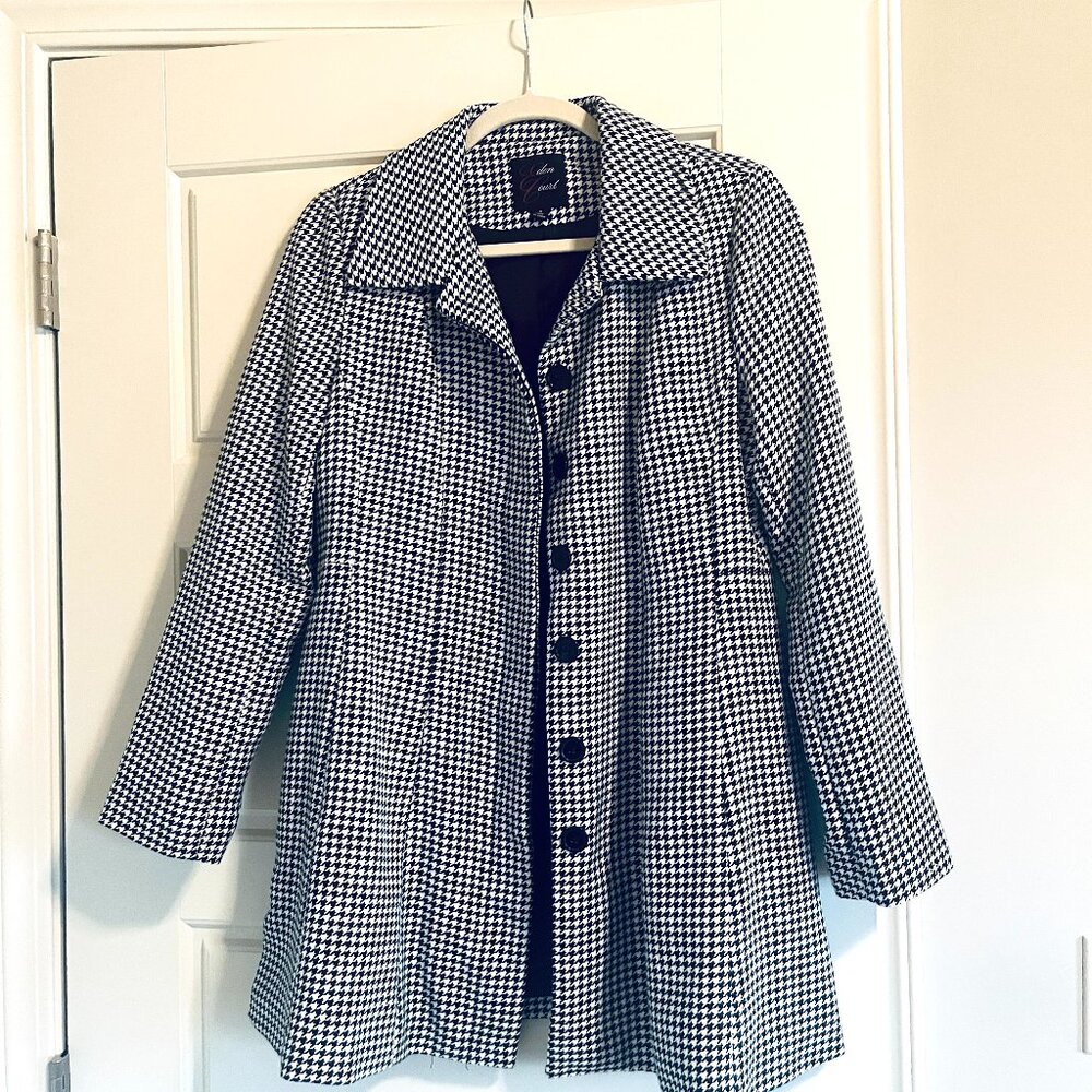 Women's Lined Houndstooth Jacket - image 1